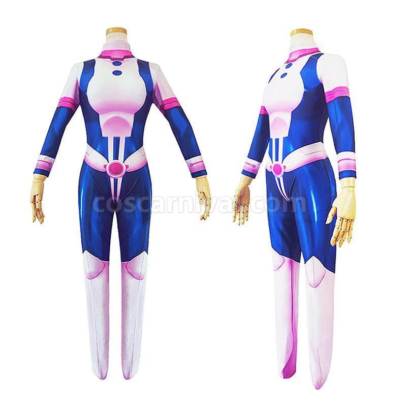 My Hero Academia Ochaco Uraraka Combat Jumpsuit Cosplay Costumes coscarnival011118265