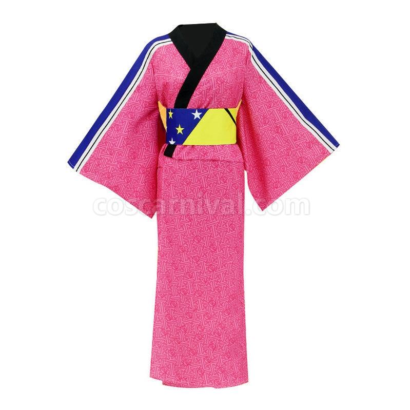 My Hero Academia Ochaco Uraraka Pink Kimono Cosplay Costume coscarnival011115472
