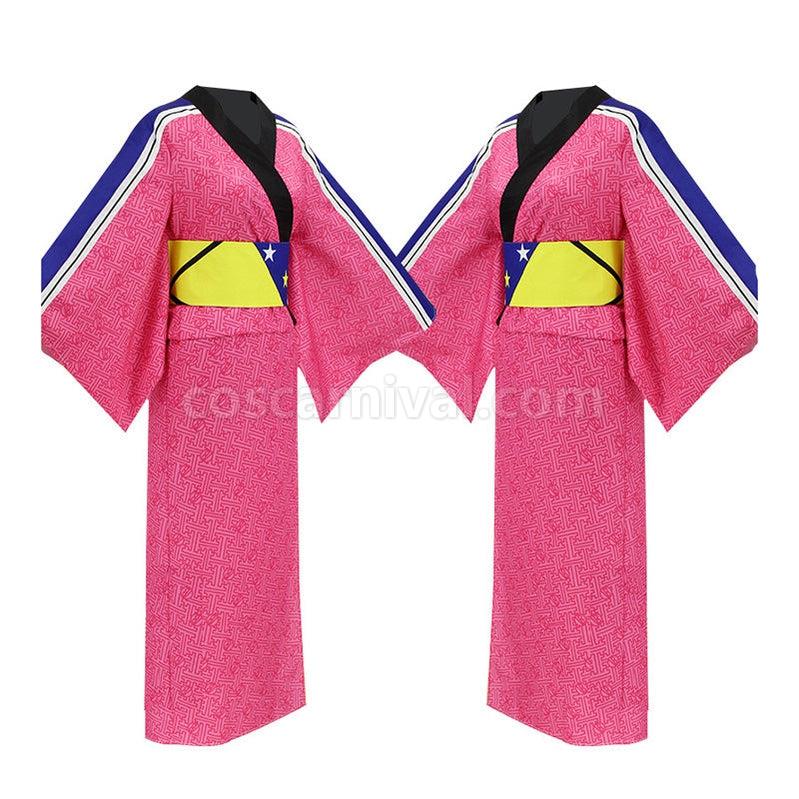 My Hero Academia Ochaco Uraraka Pink Kimono Cosplay Costume coscarnival011115501