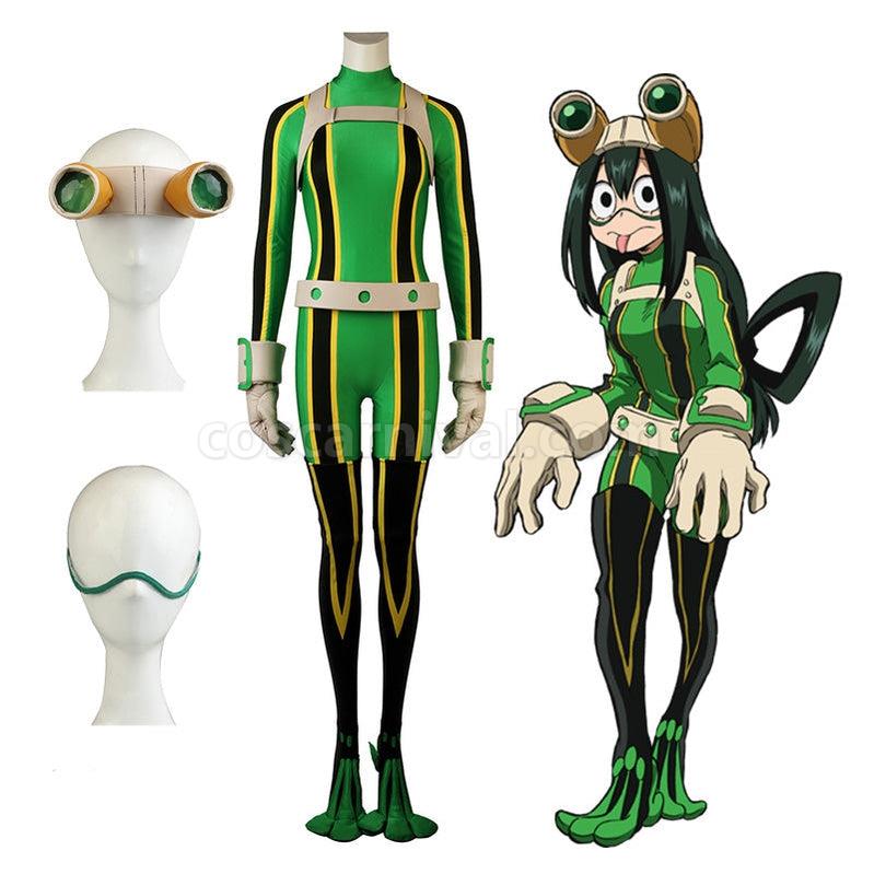 My Hero Academia Tsuyu Asui Frog Combat Outfit Cosplay Costume coscarnival011115807
