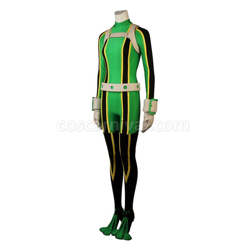 My Hero Academia Tsuyu Asui Frog Combat Outfit Cosplay Costume coscarnival011115822