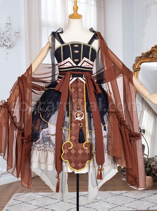 Mythical-Animals-Fight-Series-JSK-Classic-Lolita-Sling-Dress-coscarnival-5012