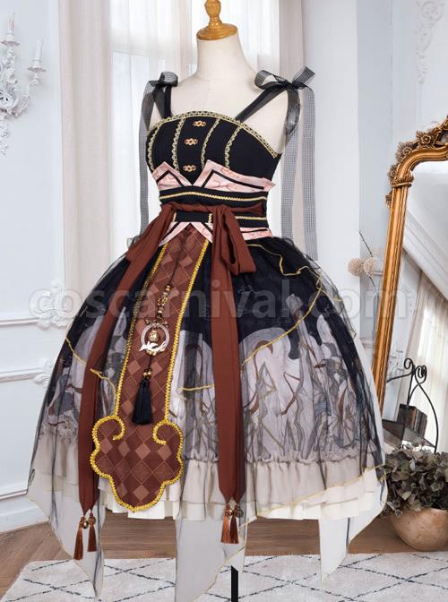 Mythical-Animals-Fight-Series-JSK-Classic-Lolita-Sling-Dress-coscarnival-5040