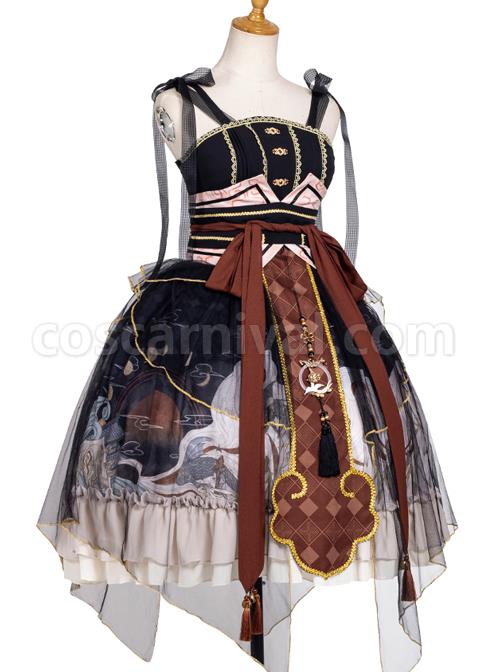 Mythical-Animals-Fight-Series-JSK-Classic-Lolita-Sling-Dress-coscarnival-5046