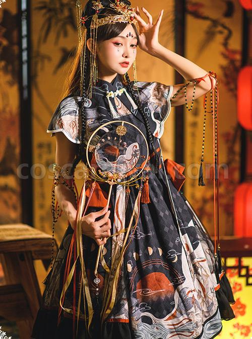 Mythical-Animals-Fight-Series-OP-Chinese-Style-Retro-Classic-Lolita-Dress-Set-coscarnival-5015