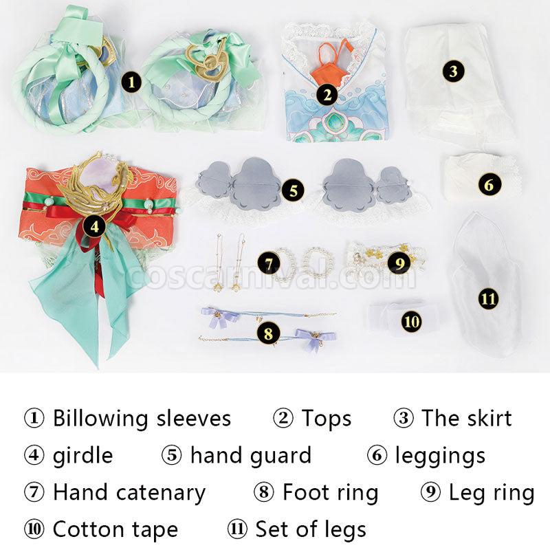 Naraka Bladepoint Kurumi Hutao Cosplay Costume coscarnival01114044