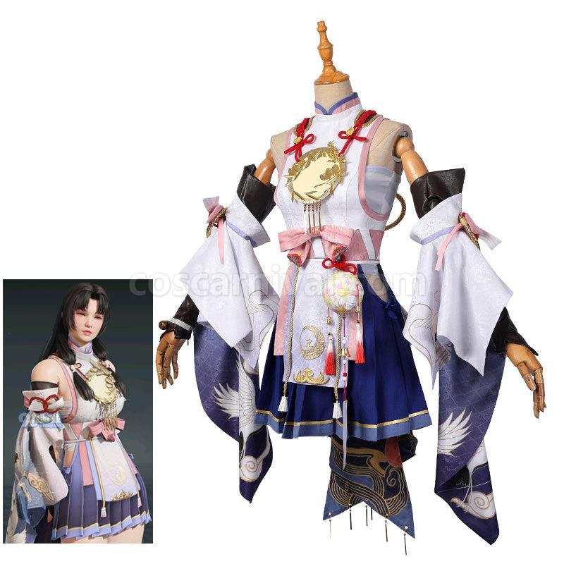Naraka Bladepoint Kurumi Wings of Aosagibi Cosplay Costumes coscarnival01119211