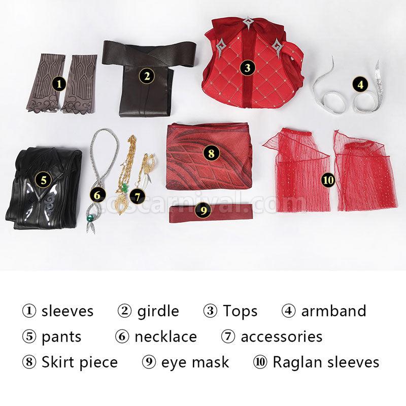 Naraka Bladepoint Viper Ning Cosplay Costumes coscarnival01114575