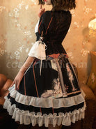 Narkissos-Series-Printing-Retro-Black-Classic-Lolita-Short-Sleeve-Dress-coscarnival-5013