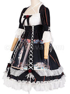 Narkissos-Series-Printing-Retro-Black-Classic-Lolita-Short-Sleeve-Dress-coscarnival-5018