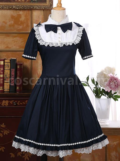 Navy-Blue-Elegant-Short-Sleeve-Classic-Sweet-Lolita-Dress-coscarnival-231