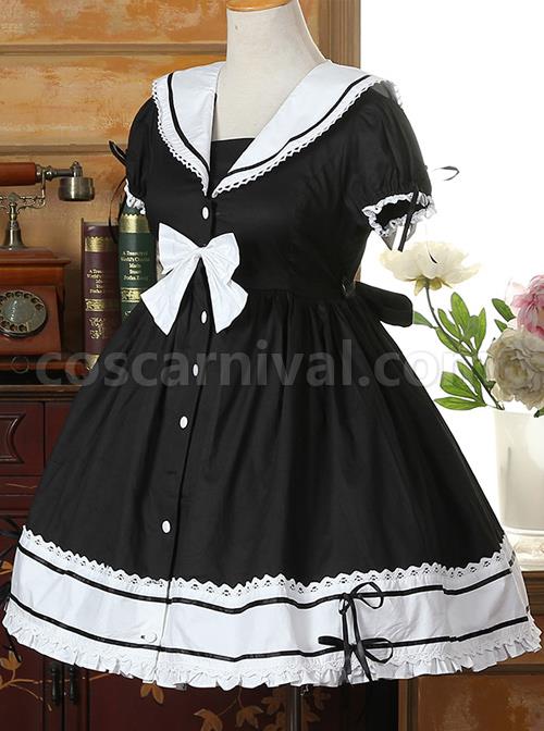 Navy-Collar-Cotton-Short-Sleeve-Classic-Lolita-Dress-coscarnival-1076
