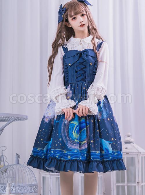 Nebula-Whale-Series-JSK-Classic-Lolita-Blue-Sling-Dress-coscarnival-4174