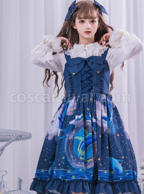 Nebula-Whale-Series-JSK-Classic-Lolita-Blue-Sling-Dress-coscarnival-4182