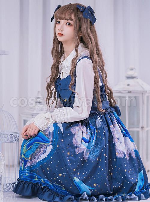 Nebula-Whale-Series-JSK-Classic-Lolita-Blue-Sling-Dress-coscarnival-4189
