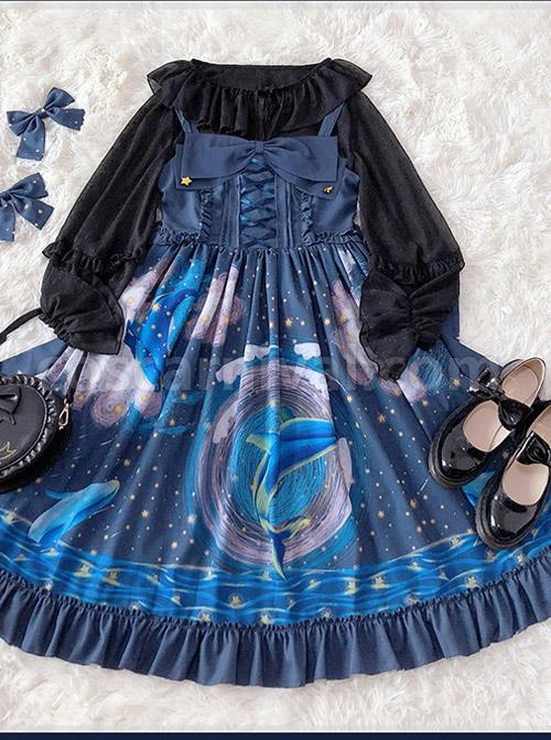 Nebula-Whale-Series-JSK-Classic-Lolita-Blue-Sling-Dress-coscarnival-4196