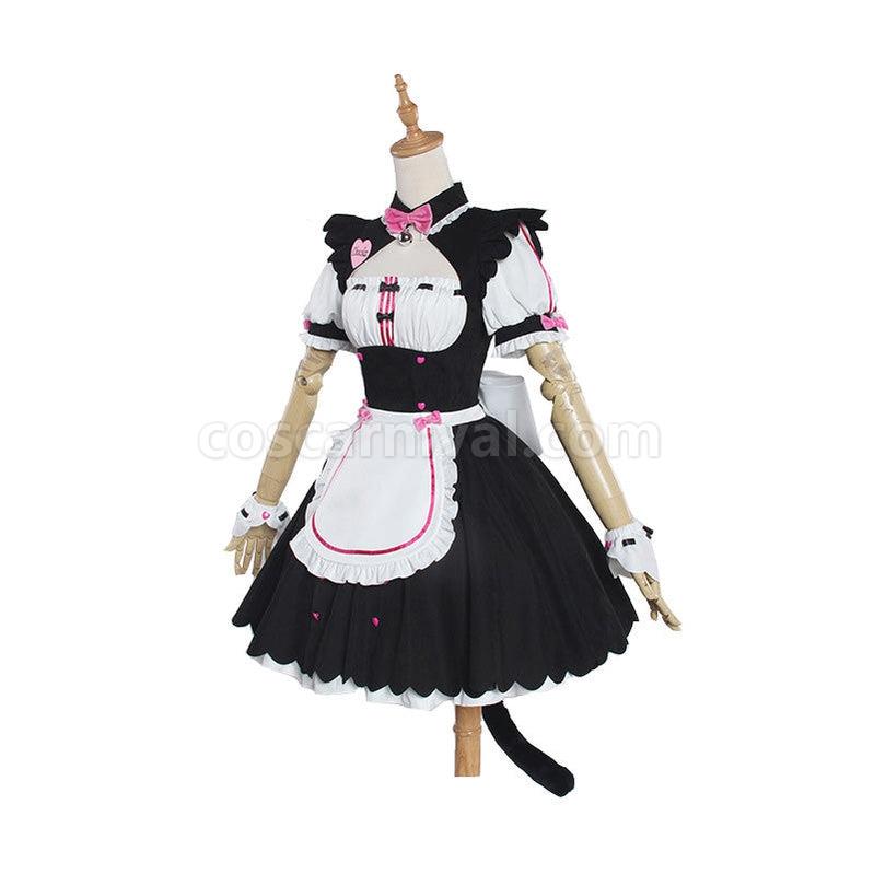 Nekopara Catgirl Chocola Maid Outfit Cosplay Costume coscarnival011116558