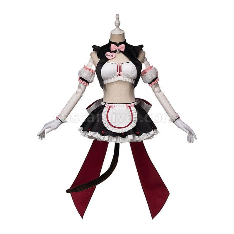 Nekopara Catgirl Chocola Race Queen Maid Outfits Cosplay Costume coscarnival011113340