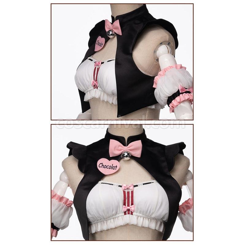 Nekopara Catgirl Chocola Race Queen Maid Outfits Cosplay Costume coscarnival011113364