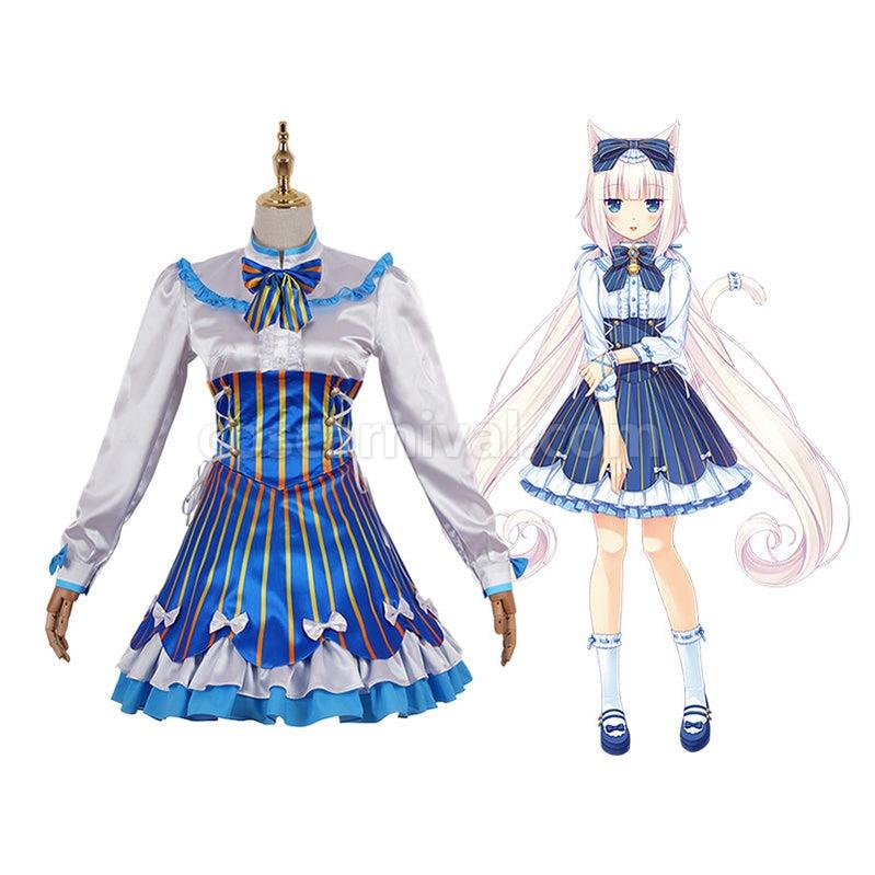 Nekopara Catgirl Vanilla Casual Dress Cosplay Costume coscarnival011116511