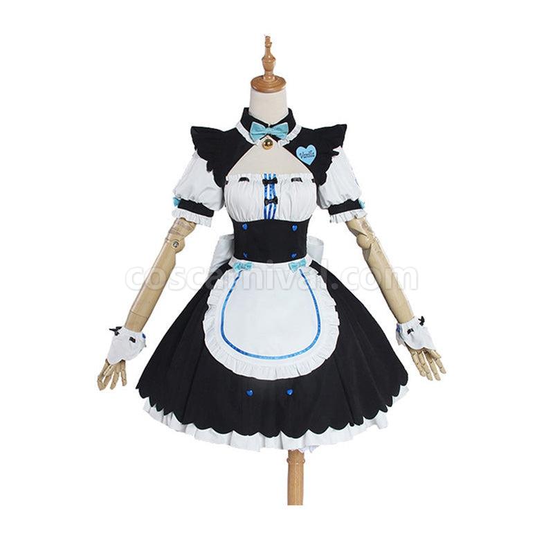Nekopara Catgirl Vanilla Maid Outfit Cosplay Costume coscarnival011116534