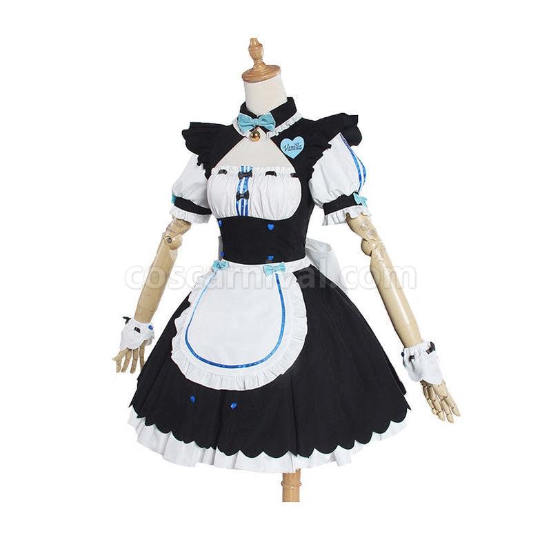 Nekopara Catgirl Vanilla Maid Outfit Cosplay Costume coscarnival011116539