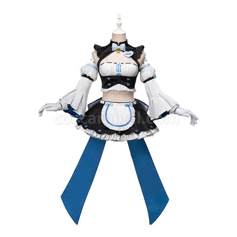 Nekopara Catgirl Vanilla Race Queen Maid Outfits Cosplay Costume coscarnival011113330