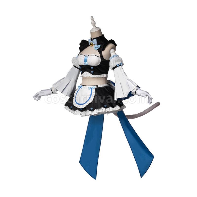 Nekopara Catgirl Vanilla Race Queen Maid Outfits Cosplay Costume coscarnival011113338