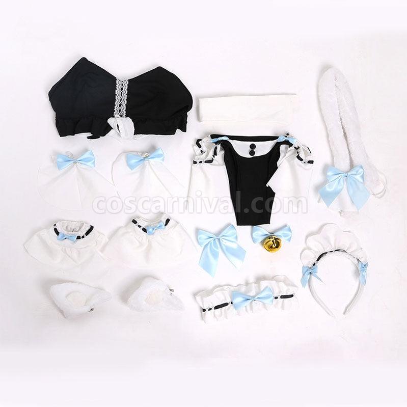 Nekopara Chocola Vanilla Maid Swimsuit Halloween Cosplay Costumes coscarnival011111172