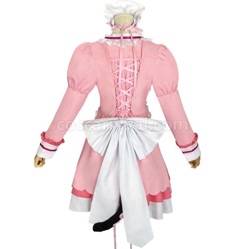 Nekopara Chocola Vanilla Pink Maid Uniform Cosplay Costumes coscarnival01113953