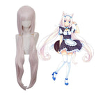 Nekopara Vanilla Long Straight Light Pink Cosplay Wigs coscarnival011116537