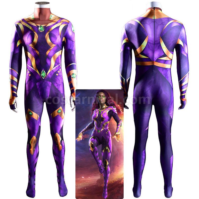 New Titan Season 3 Koriand'r Starfire Jumpsuit Cosplay Costumes coscarnival0111219