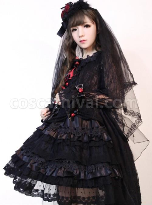 New Version Gorgeous Lolita Long Sleeves OP Dress coscarnival