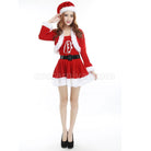 New Women's Sexy Christmas Cosplay Costume Halloween Costume Dress With Hat coscarnival01118836