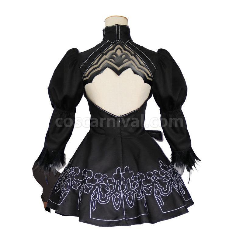 Nier Automata 2B YoRHa No.2 Type B Cosplay Costumes coscarnival011118623