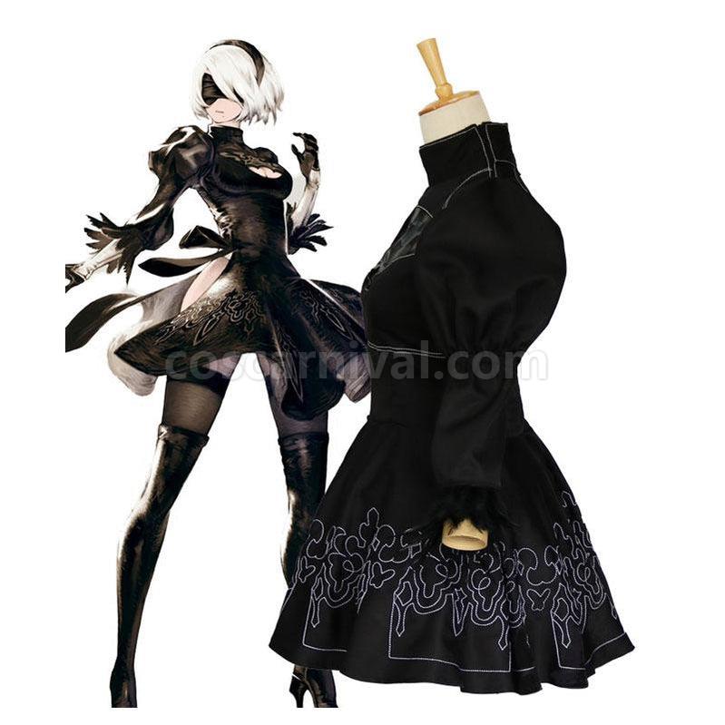 Nier Automata 2B YoRHa No.2 Type B Cosplay Costumes coscarnival011118633