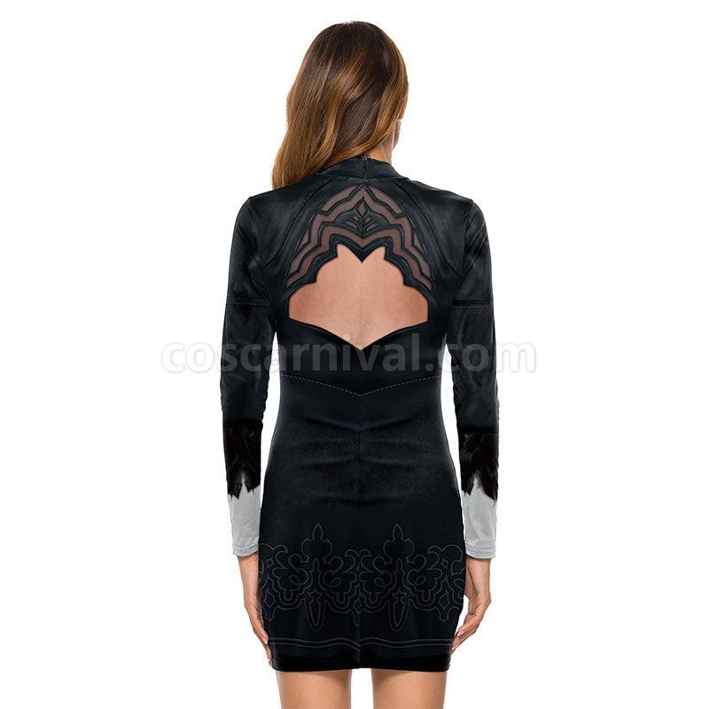 Nier Automata 2B YoRHa No.2 Type B Dress Cosplay Costumes coscarnival01115440
