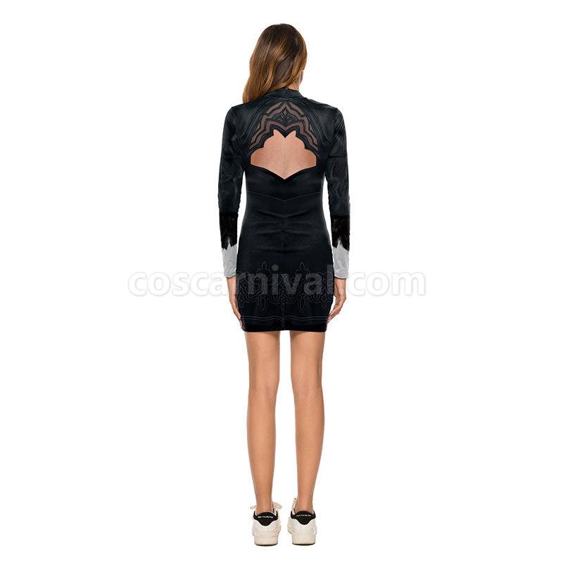 Nier Automata 2B YoRHa No.2 Type B Dress Cosplay Costumes coscarnival01115446