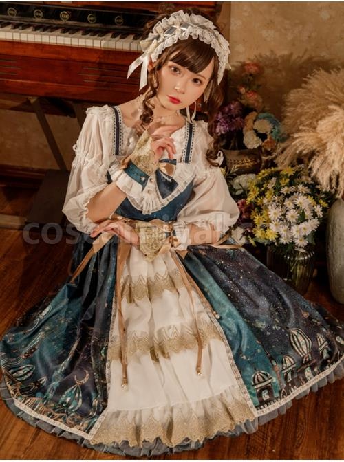 Night-Of-The-Magic-Lamp-Series-JSK-Printing-Court-Style-Retro-Elegant-Classic-Lolita-Sling-Dress-coscarnival-2467