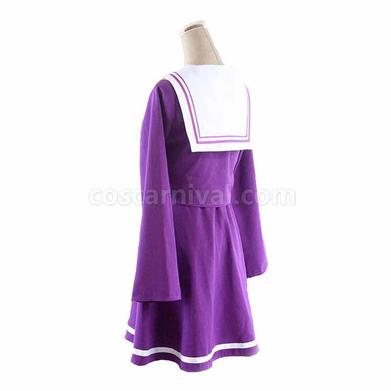 No No Life Shiro Purple Uniform Cosplay Costume coscarnival011115405