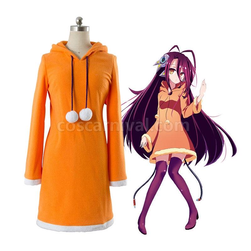 No No Life Shuvi Doura Orange Dress Cosplay Costume coscarnival011115313