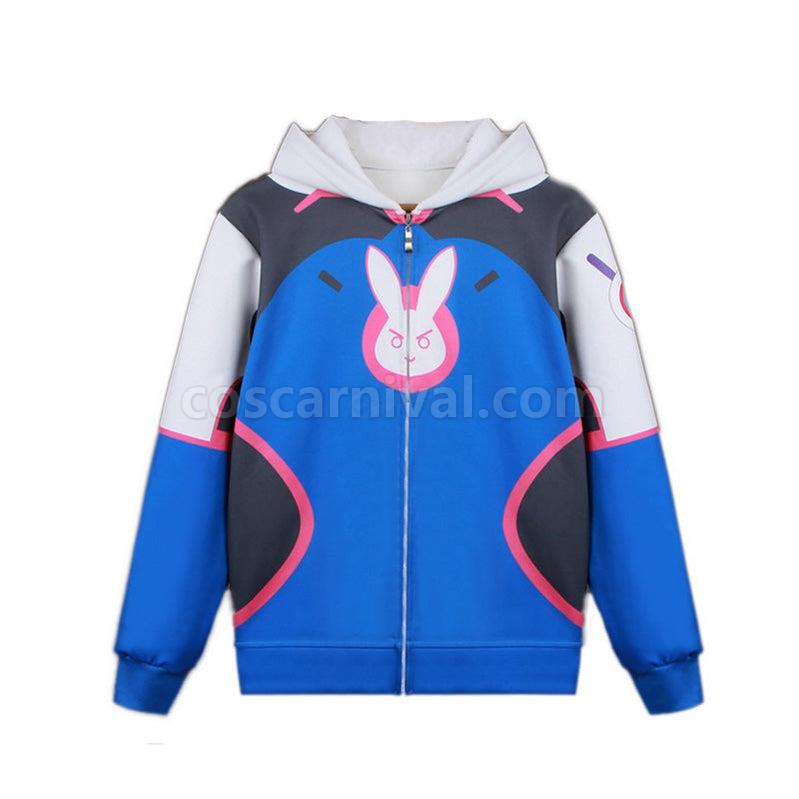 OW Overwatch D.Va Hana Song Fleece Lined Hoodie Jacket Cosplay Costumes coscarnival011117247
