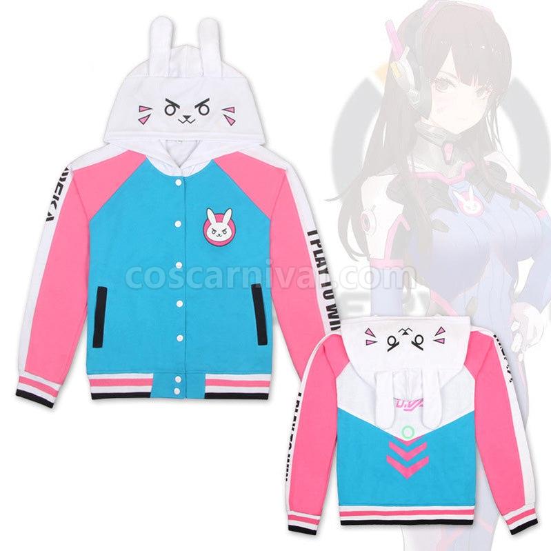 OW Overwatch D.Va Hana Song Hoodie Jacket Cosplay Costumes coscarnival011117267