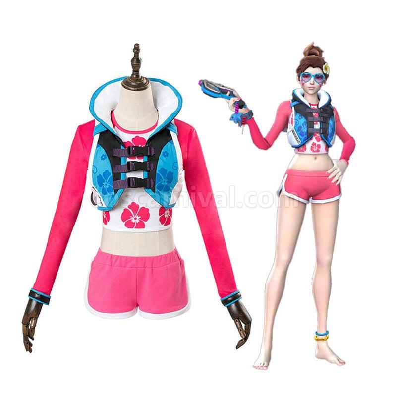 OW Overwatch D.Va Hana Song Waveracer Skin Cosplay Costumes coscarnival011115264