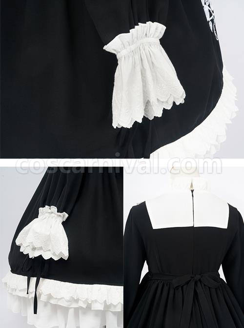 Oath Roses Series OP Gothic Lolita Long Sleeve Dress coscarnival