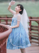 Ocean-Series-Whale-And-Jellyfish-Printing-Classic-Lolita-Blue-Sling-Dress-coscarnival-4183