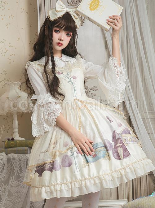 Old-Time-Dream-Series-Retro-Printing-JSK-Classic-Lolita-Sling-Dress-coscarnival-4140
