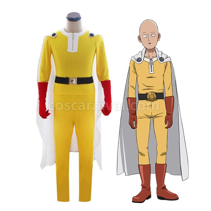 One Punch Man Saitama Combat Suit Cosplay Costume coscarnival011115966