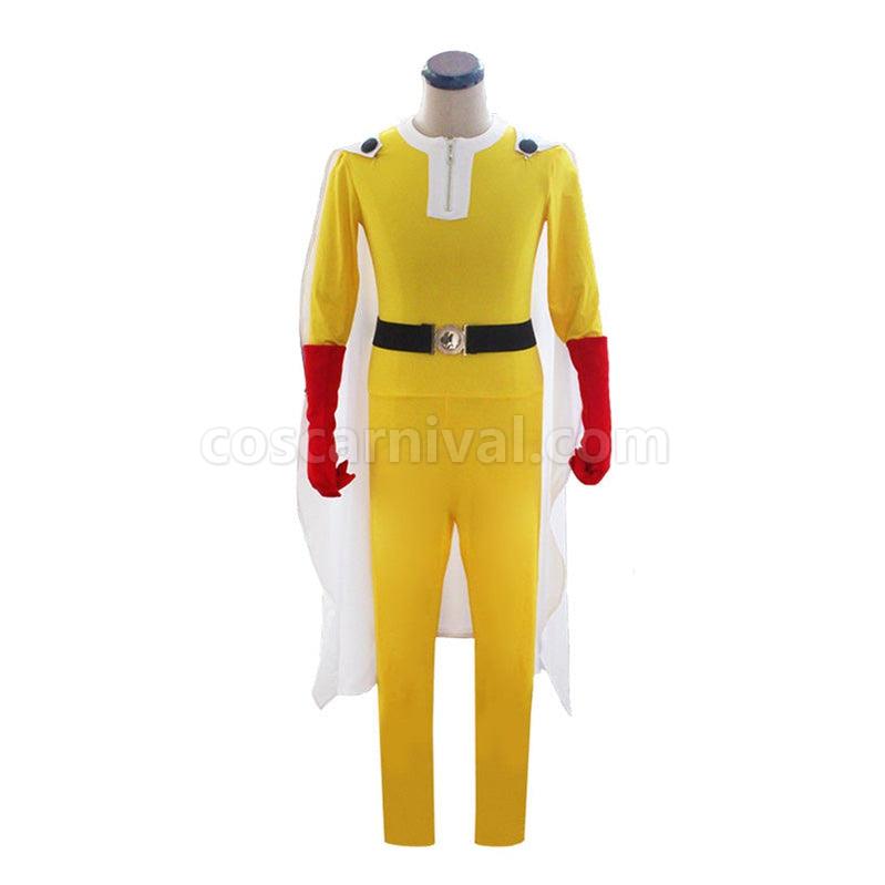 One Punch Man Saitama Combat Suit Cosplay Costume coscarnival011115975