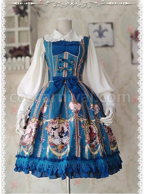 Ordinary Leg-of-mutton Sleeve Milky White Chiffon Classic Lolita Shirt coscarnival